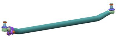 TIE ROD LEMFORDER 1680 MM + SELF LOCKING NUT